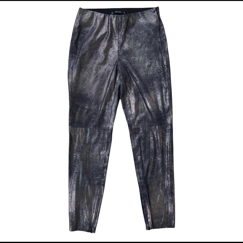 NWOT‎ Zara metallic high waisted pants